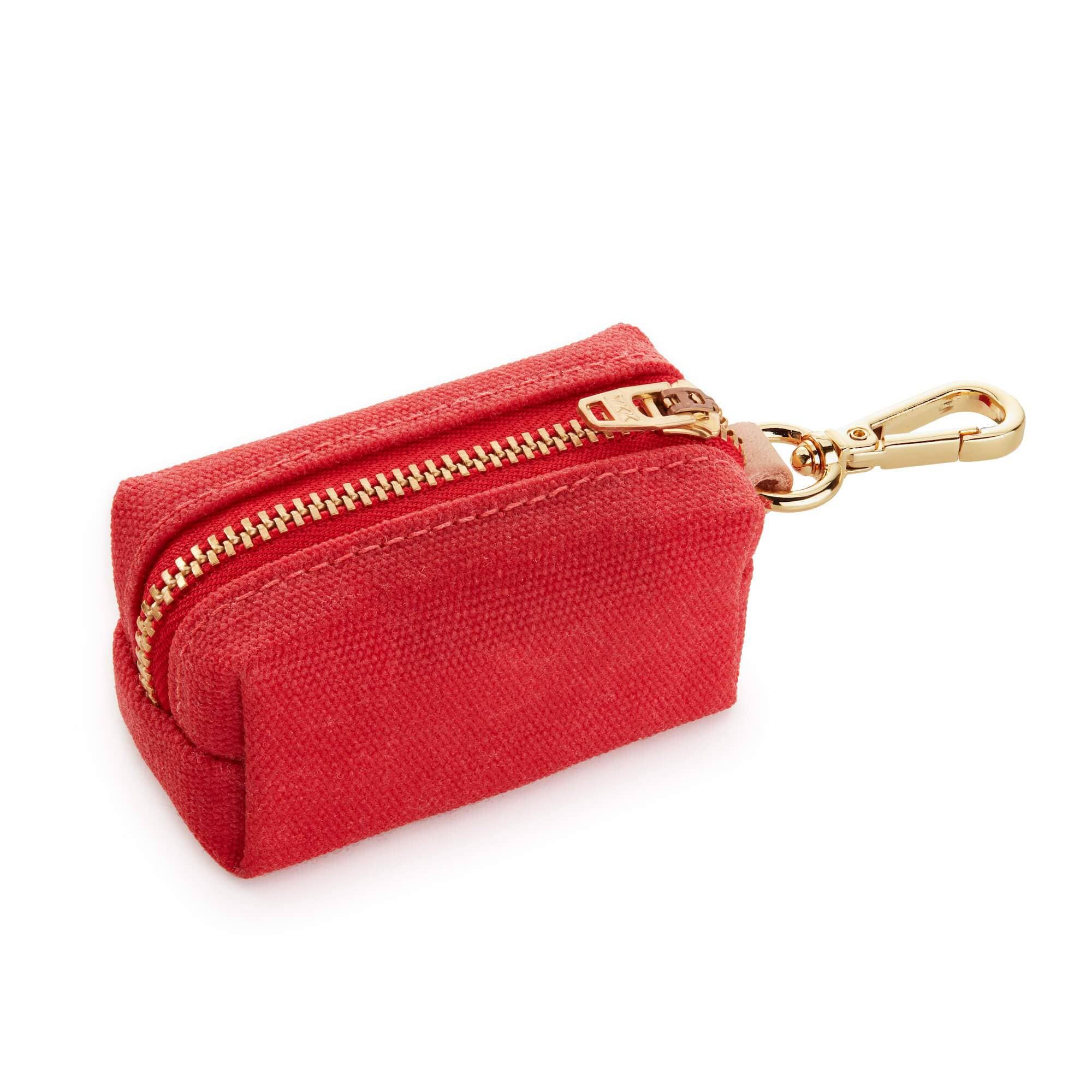 The Foggy Dog Ruby Waxed Canvas Poop Bag Dispenser