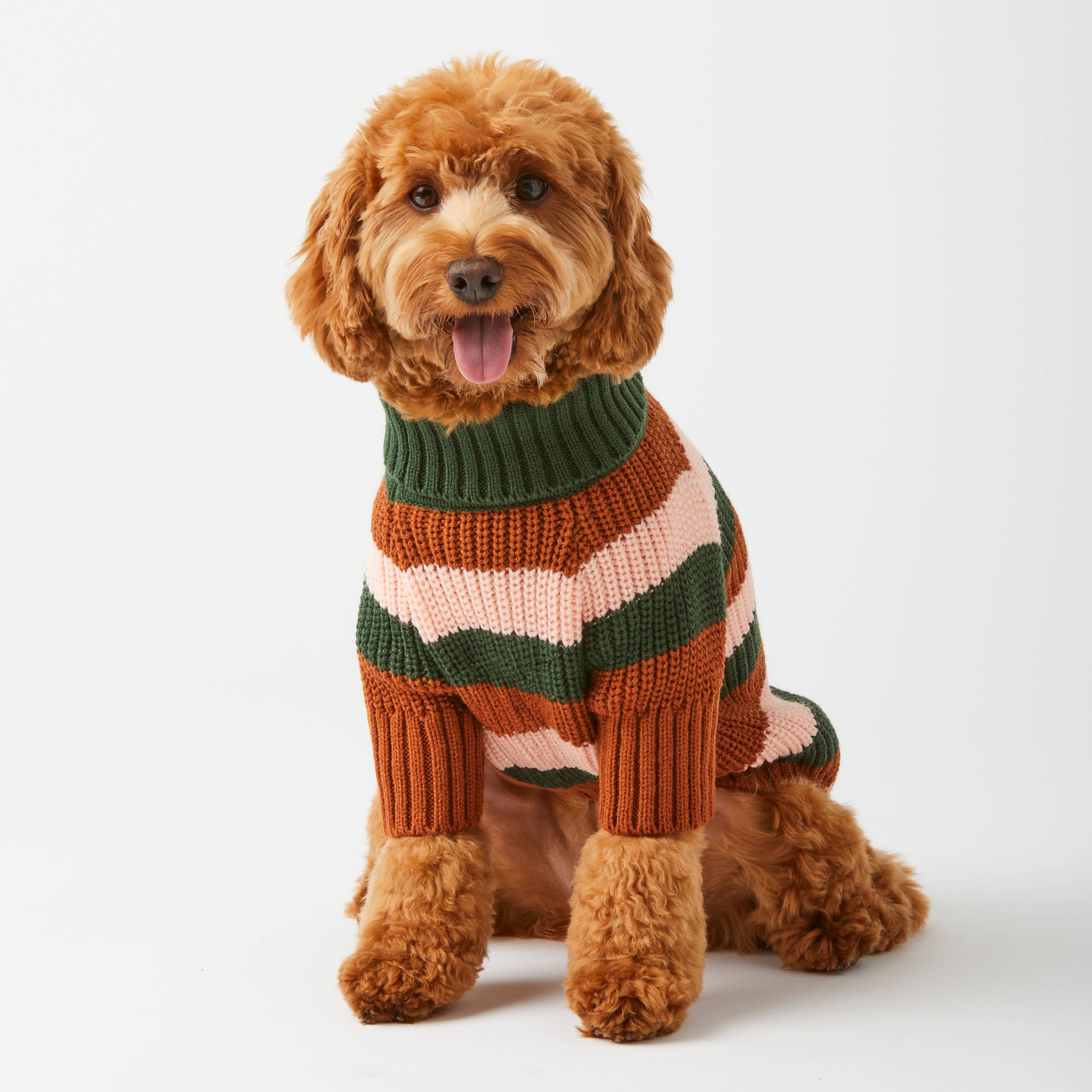 The Foggy Dog Bold Stripe Dog Sweater