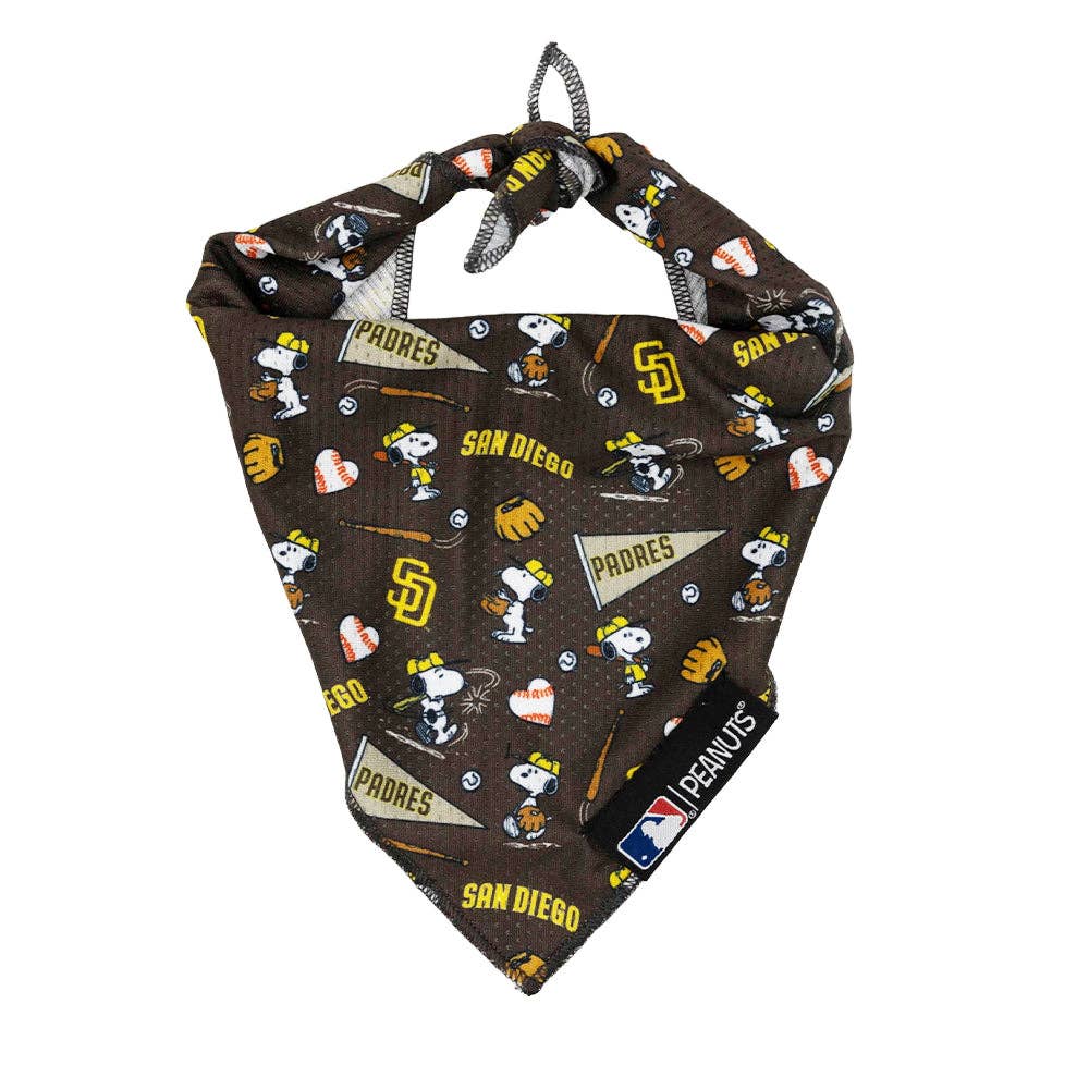 Sassy Woof MLB™ x Peanuts™ San Diego Padres™ Bandana