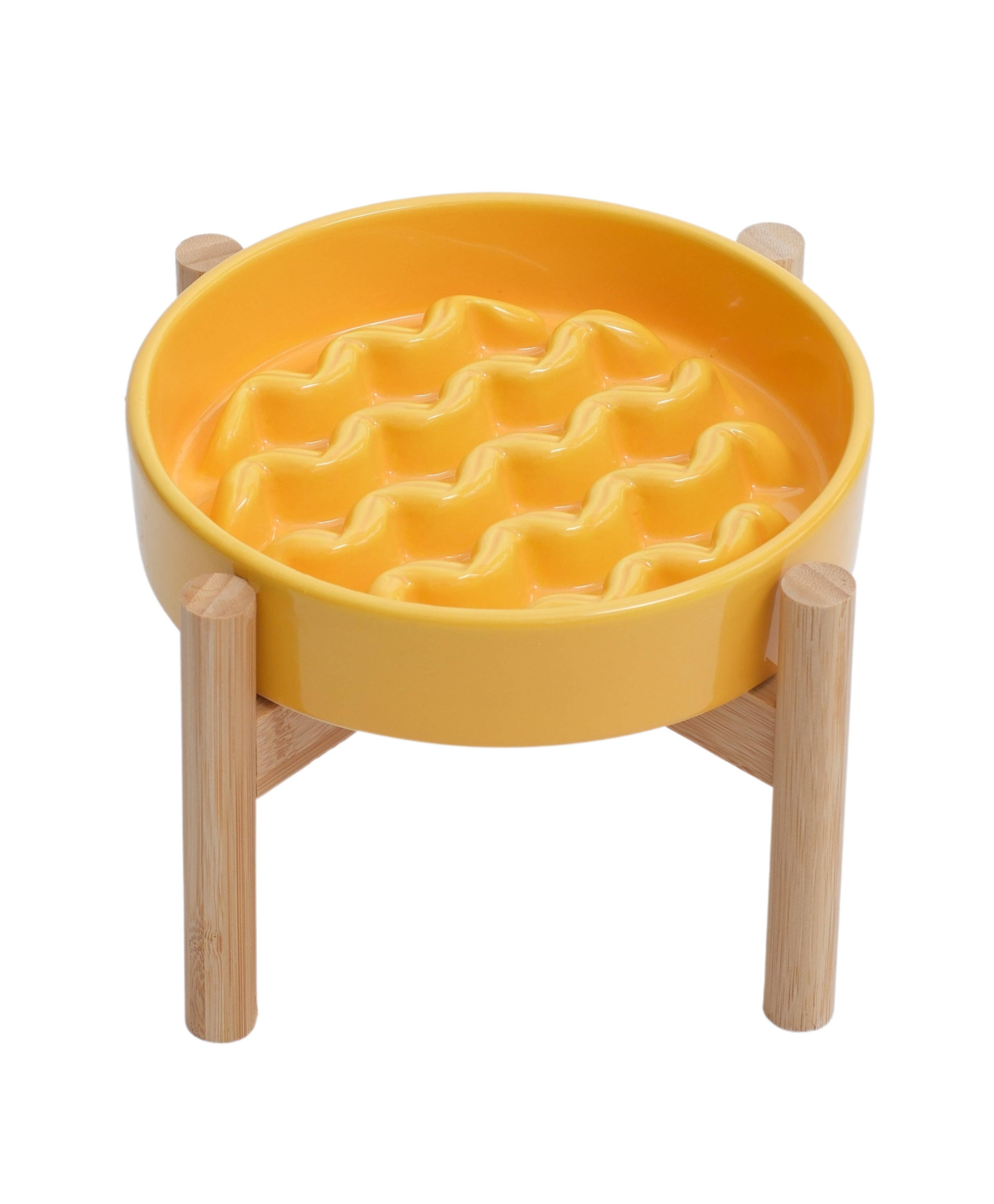 Pehom Macaroni Slow Feeder Dog Bowls - Purple
