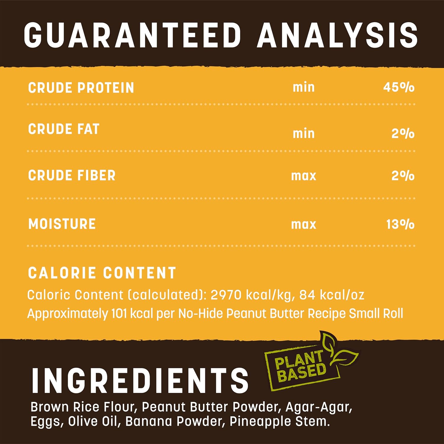 Earth Animal Dog No Hide Peanut Butter Chews 4" 2-Pack