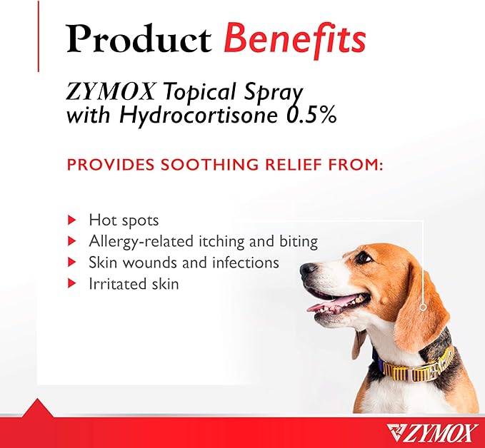 Zymox Topical Spray oz Bottle with 0.5% Hydrocortisone