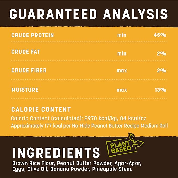 Earth Animal Dog No Hide Peanut Butter Strips 4-Pack