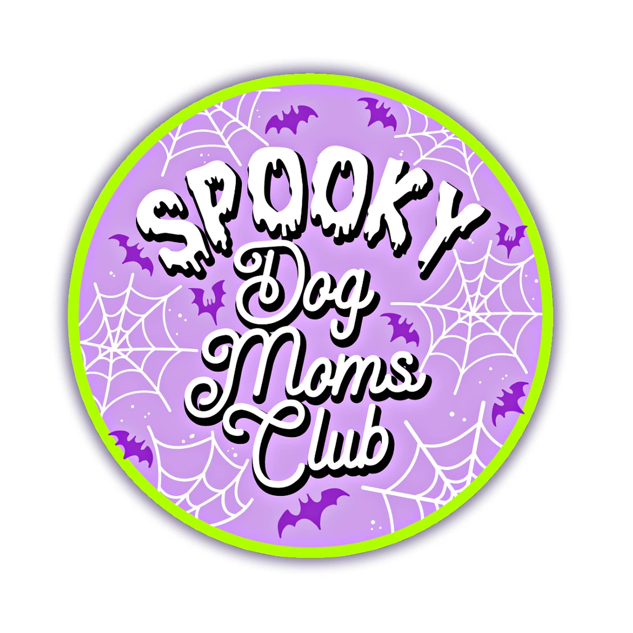 Bad Tags Spooky Dog Moms Sticker