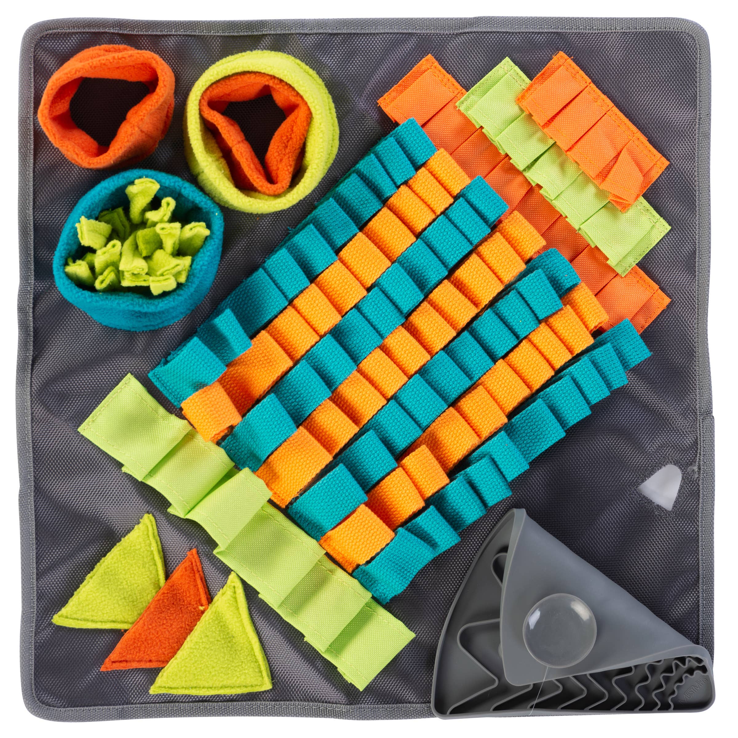 Messy Mutts Square Forage/Snuffle Mat 16" with Suction