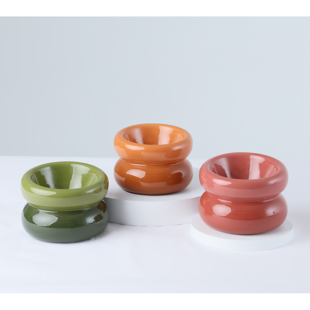 Pehom Soufflé Pet Bowl - Avocado Green