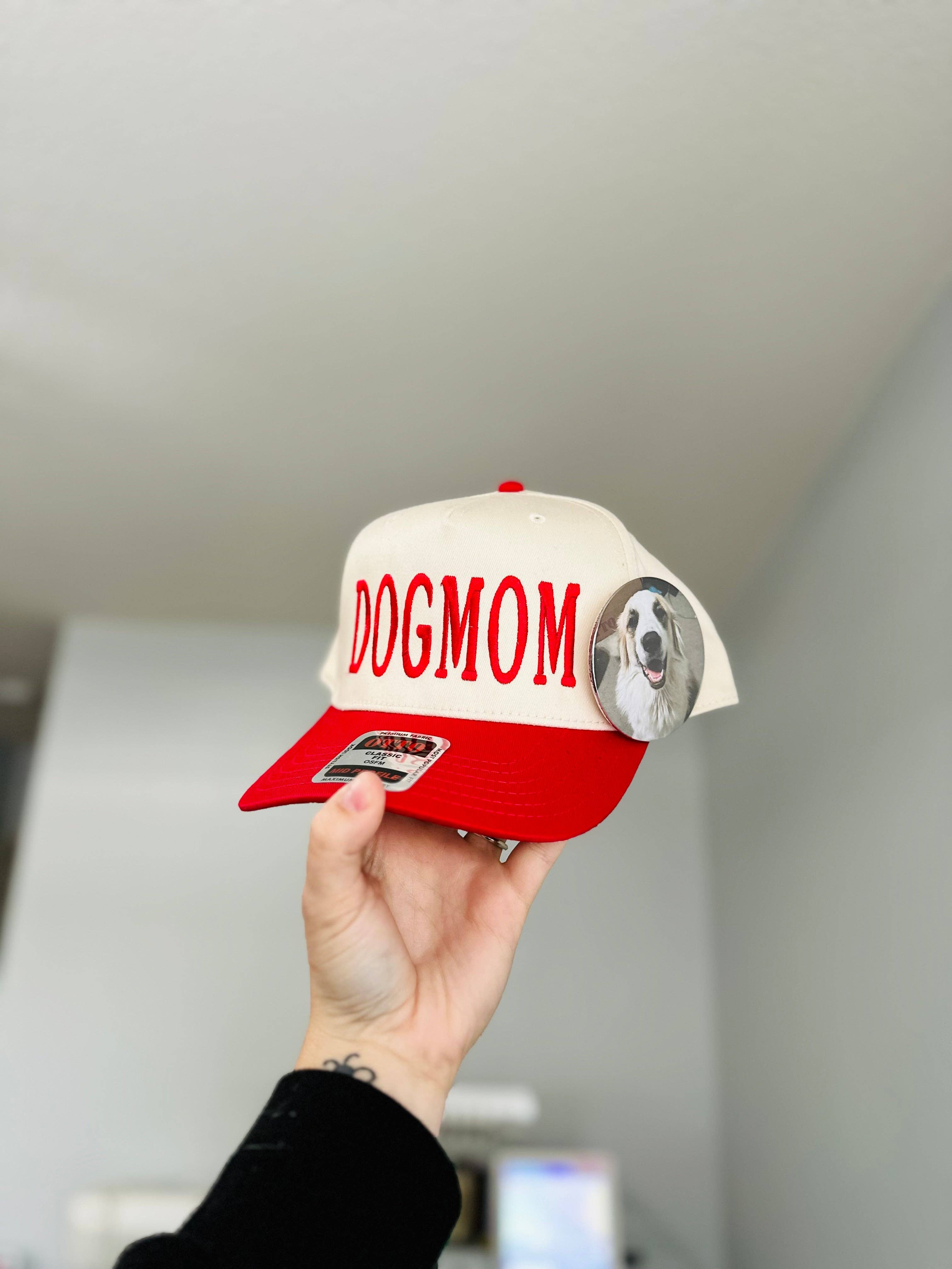 'DOG MOM' Embroidered Hat
