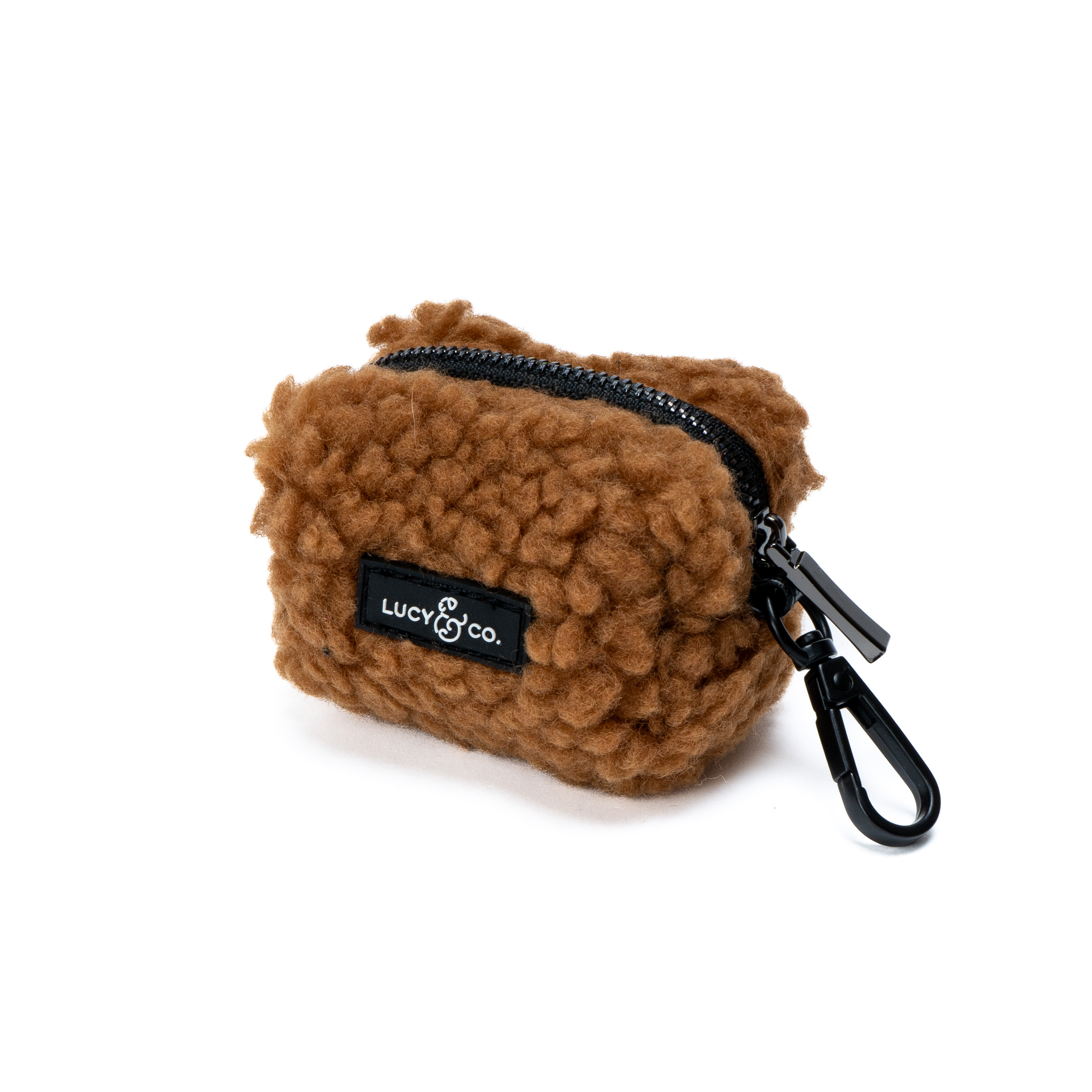 Lucy & Co. Cinnamon Teddy Poop Bag Holder