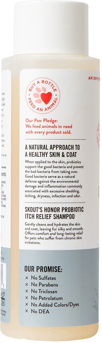 Skout’s honor probiotic itch relief shampoo 16oz