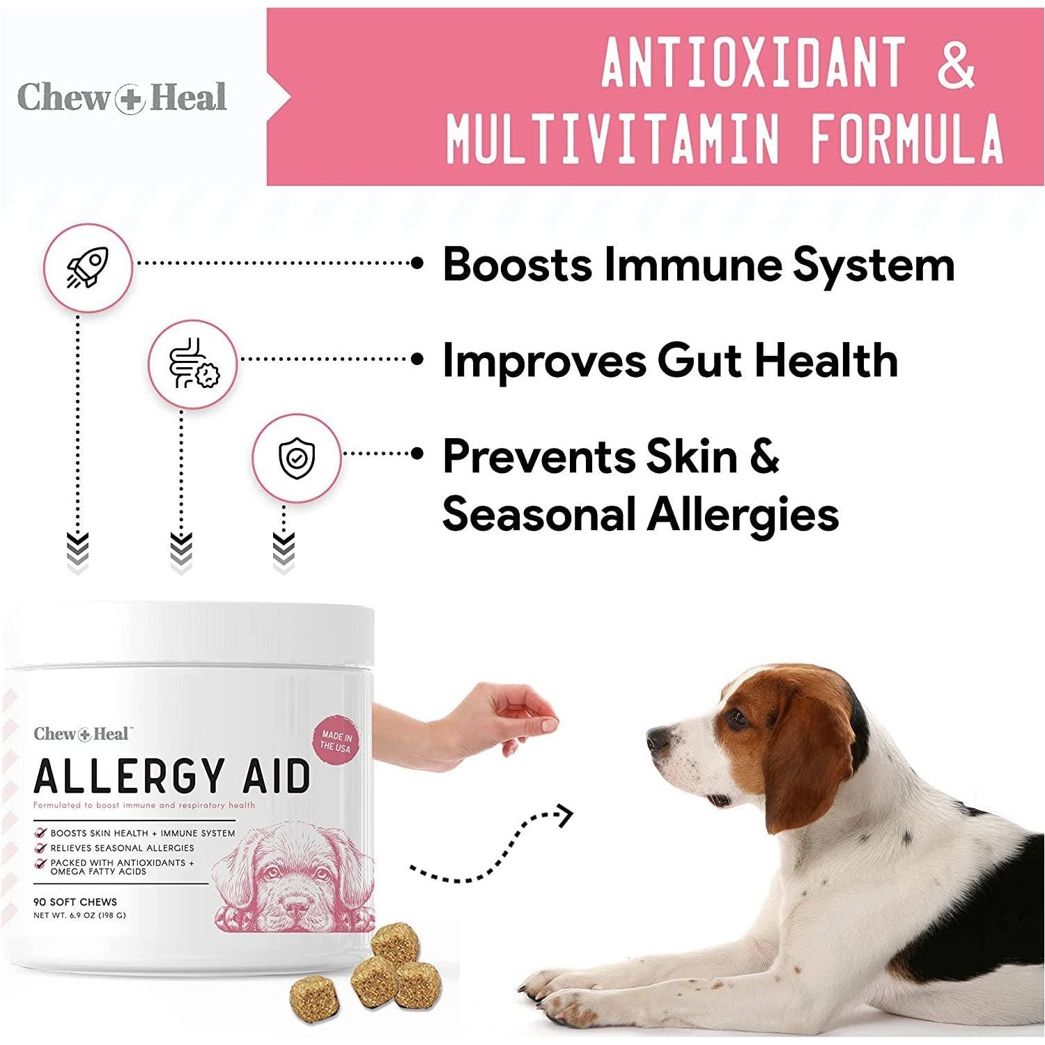 Chew + Heal Allergy Chews with Antioxidants