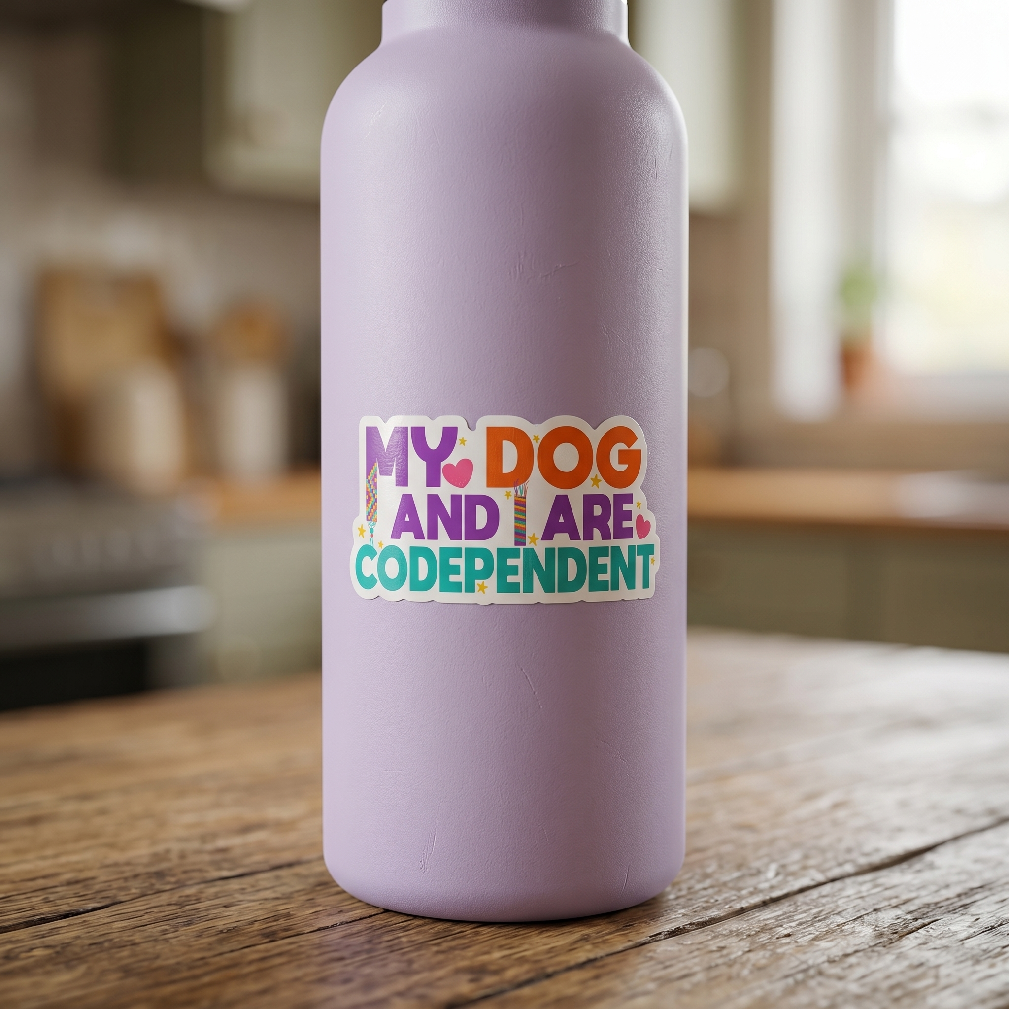 Bad Tags - My Dog and I are Codependent Vinyl Sticker