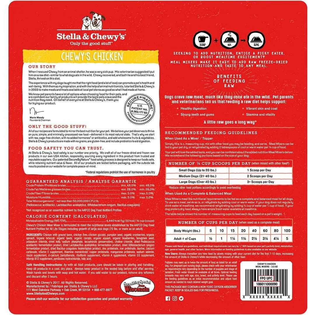 Stella & Chewy's Dog Meal Mixer Chicken FD