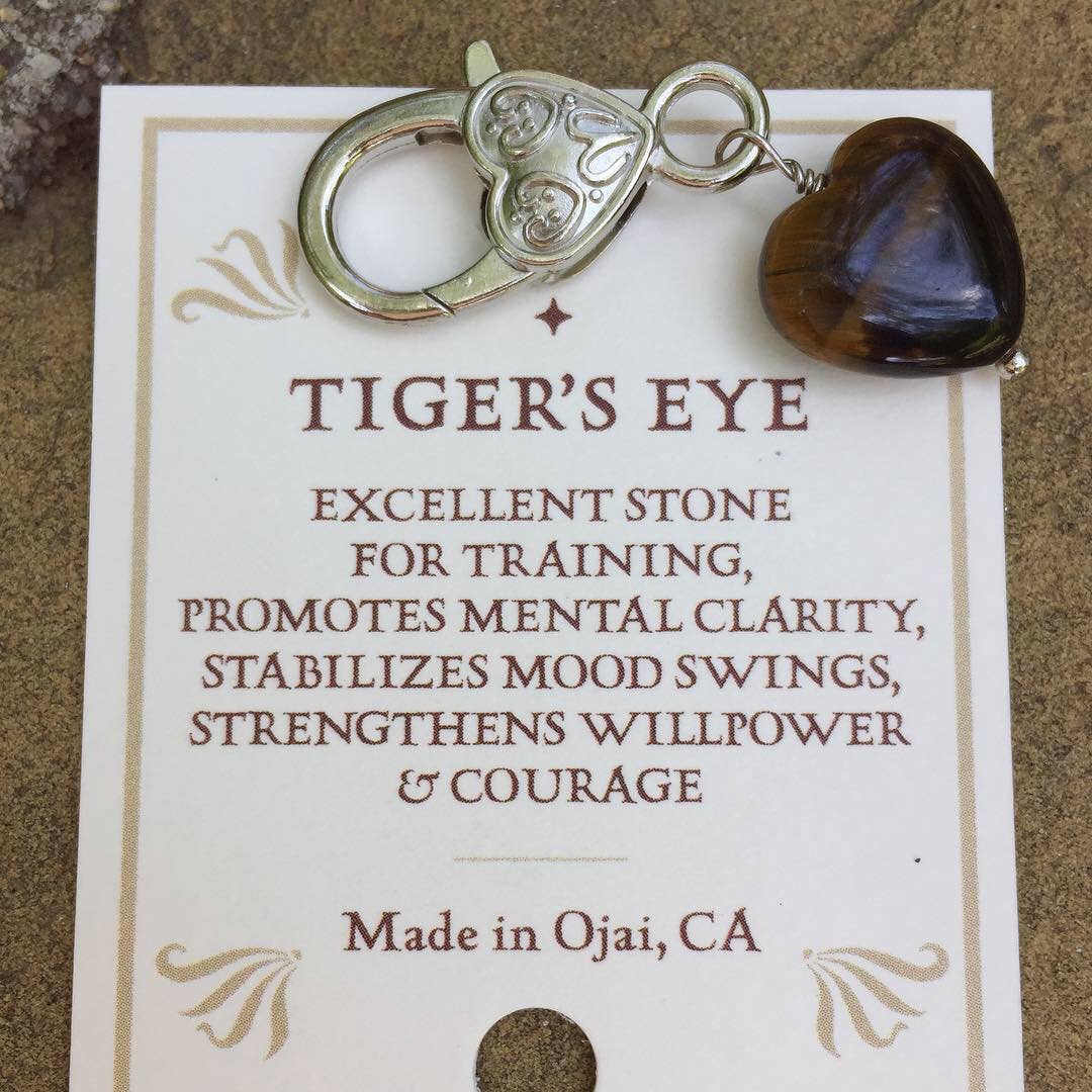 Crystal Pet Love Tiger's Eye Heart