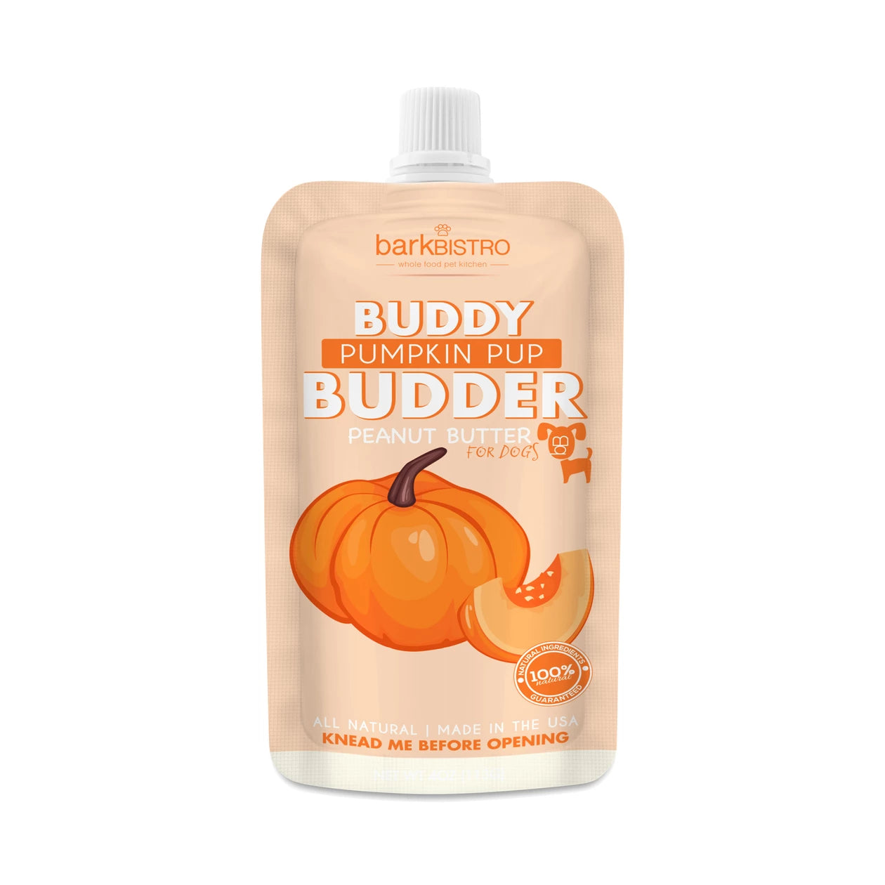 Bark Bistro Pumpkin Peanut Butter Squeeze Pack 4oz