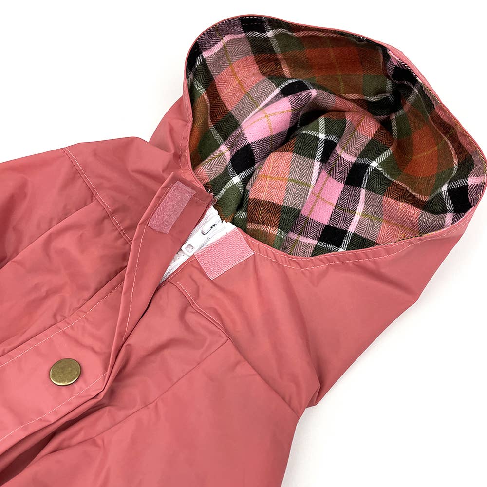 Milltown Brand Dog Rain Jacket - Dusty Rose 2.0