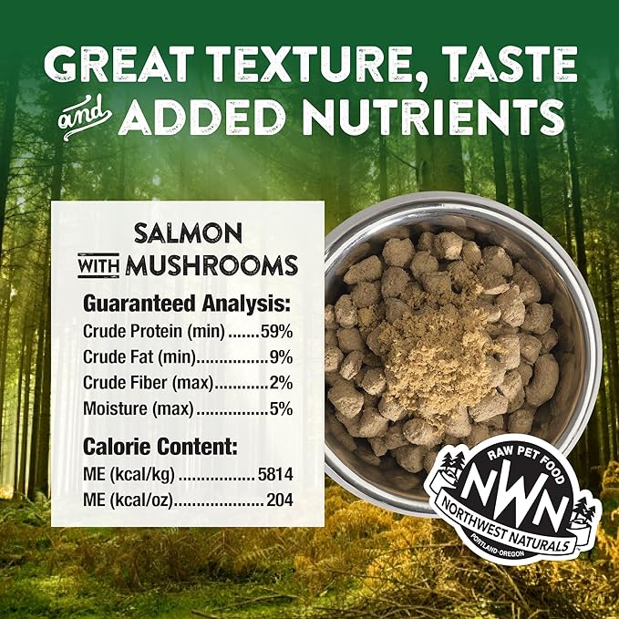 NorthWest Naturals Freeze Dried Salmon/Mushrooms 5oz