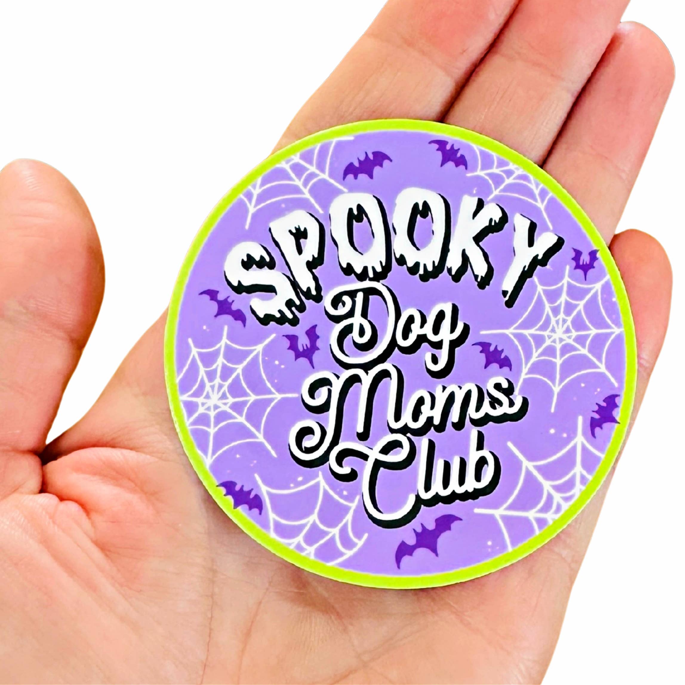 Bad Tags Spooky Dog Moms Sticker