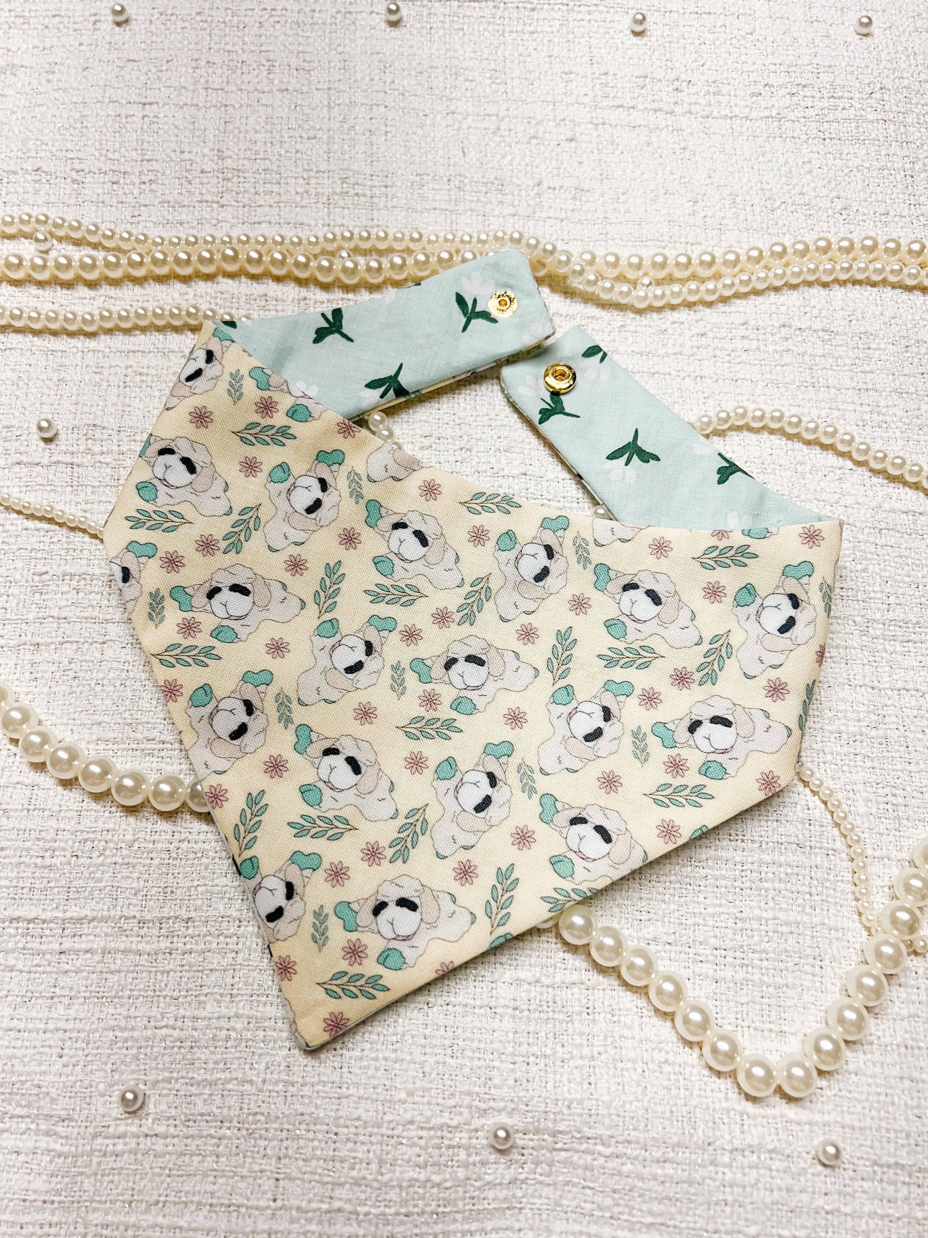 Stella Loo Spring Lamb Bandana Reversible Snap On Collar