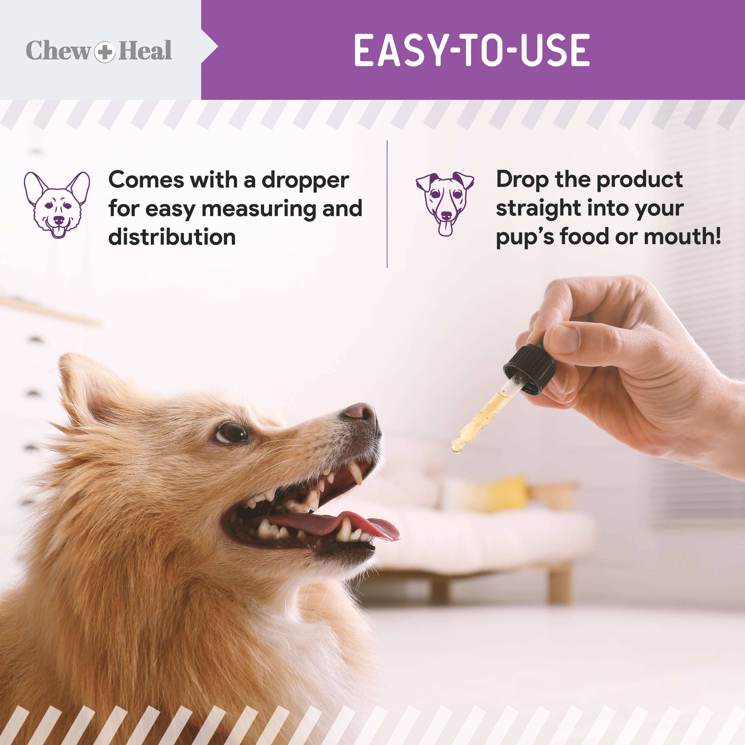 Chew + Heal Milk Thistle Tincture with Moringa & Salmon Oil for Dogs