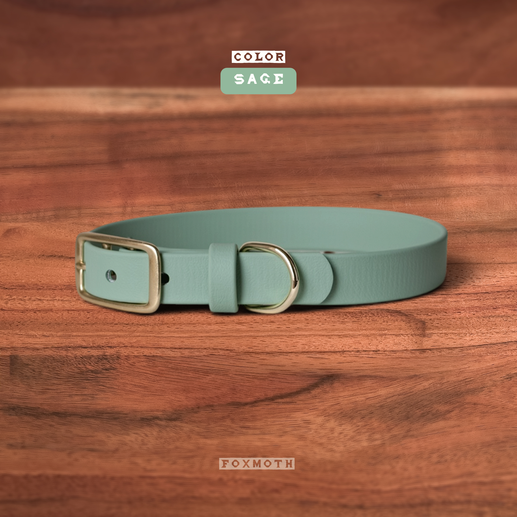 Foxmoth Waterproof Biothane Collar