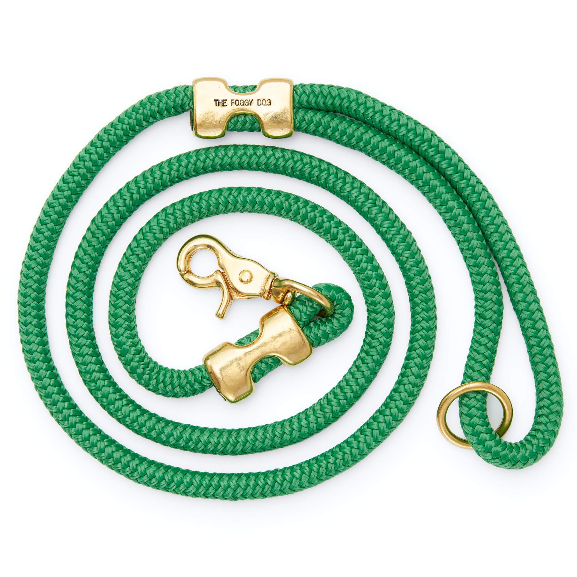 The Foggy Dog Grass Green St. Patrick's Day Marine Rope Dog Leash