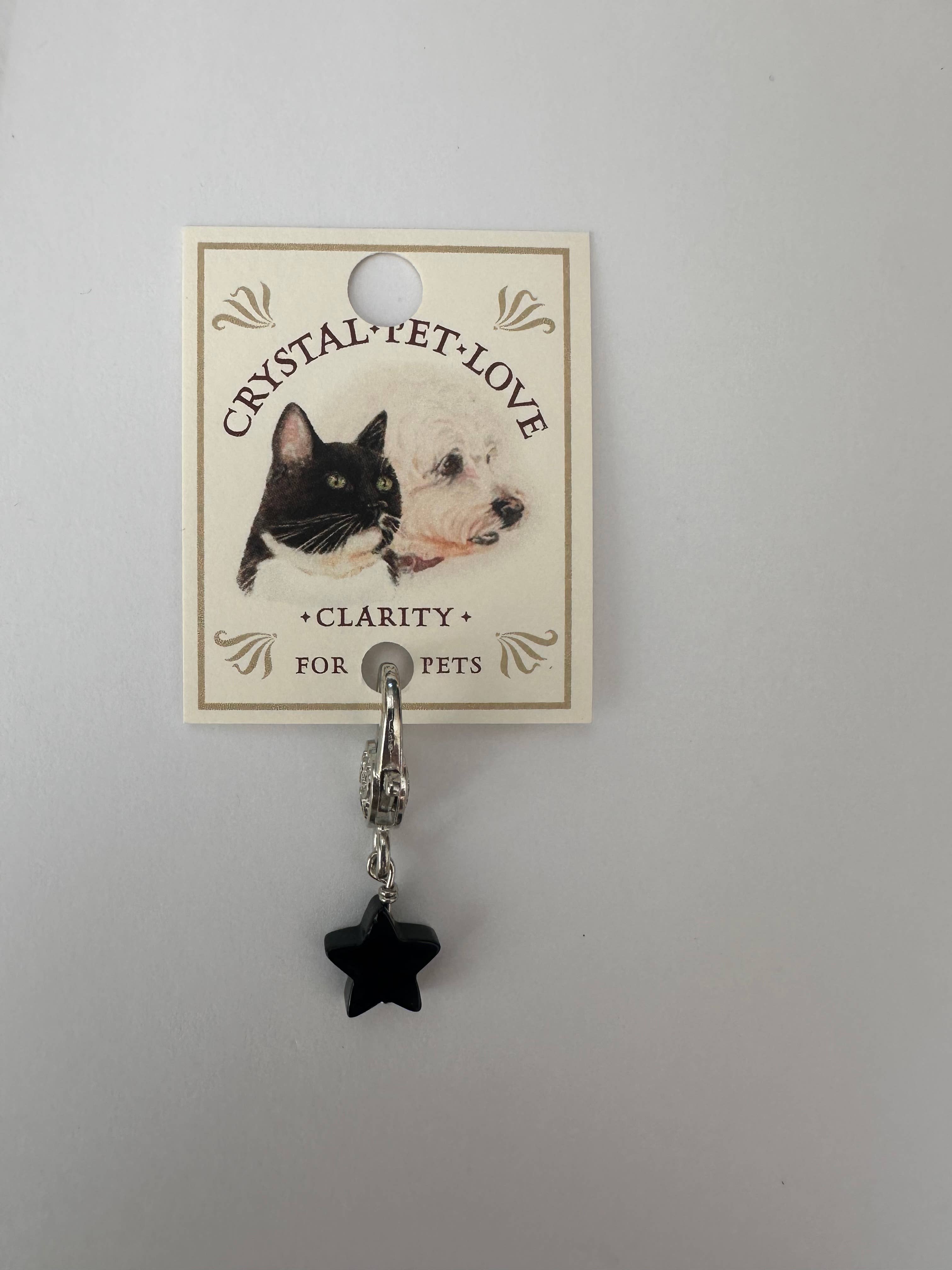 Crystal Pet Love Black Obsidian Star