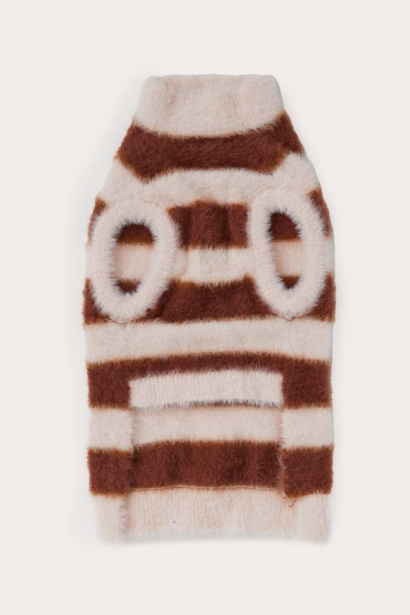 Maxbone Striped Fuzzy Jumper