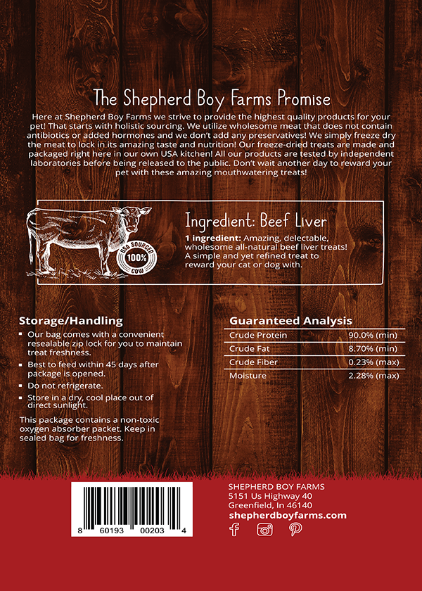 Shepherd Boy Farms Beef Liver 3 oz
