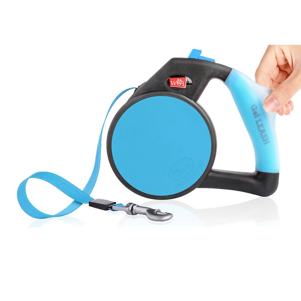 Wigzi Gel Leash-Retractable Blue
