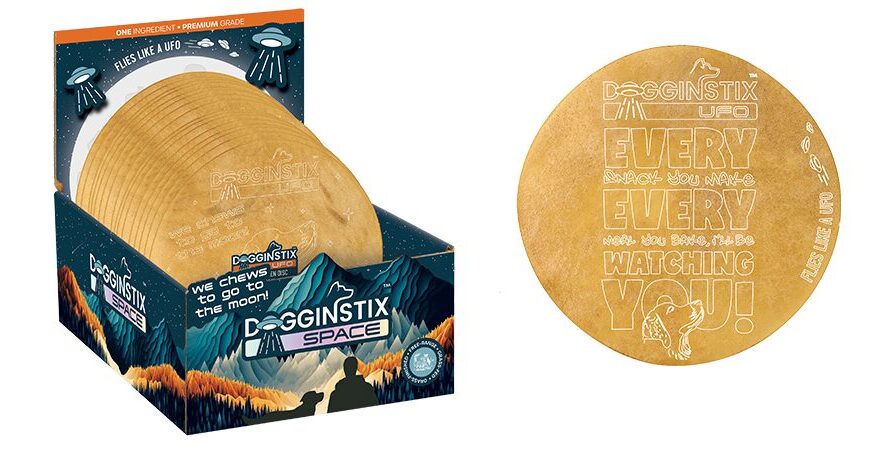 Dogginstix UFO Beef Collagen Disc