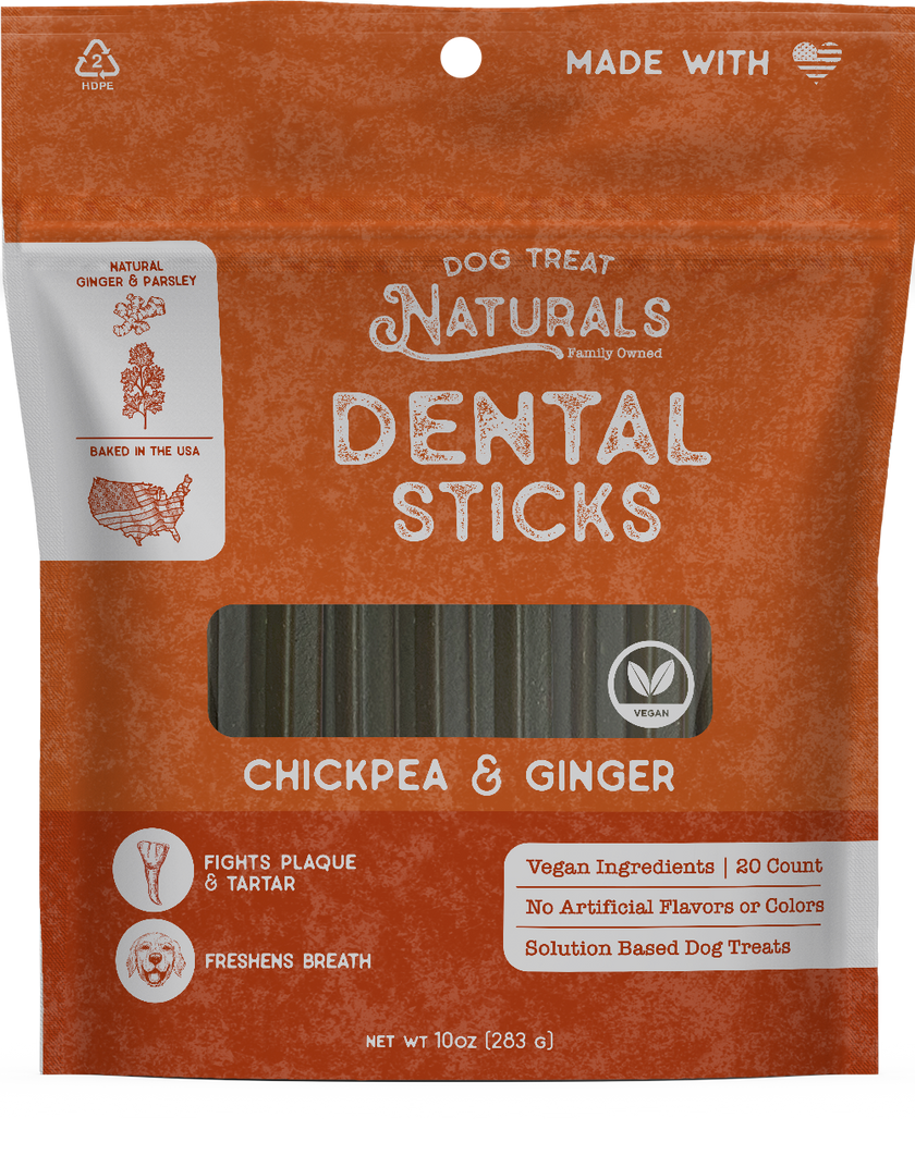 Dog Treat Naturals Dental Sticks Chickpea & Ginger