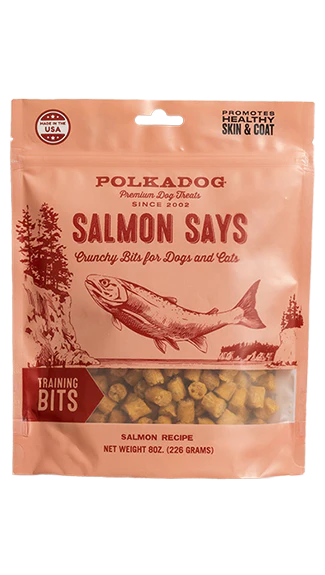PolkaDog Salmon Says Training Bites 8oz