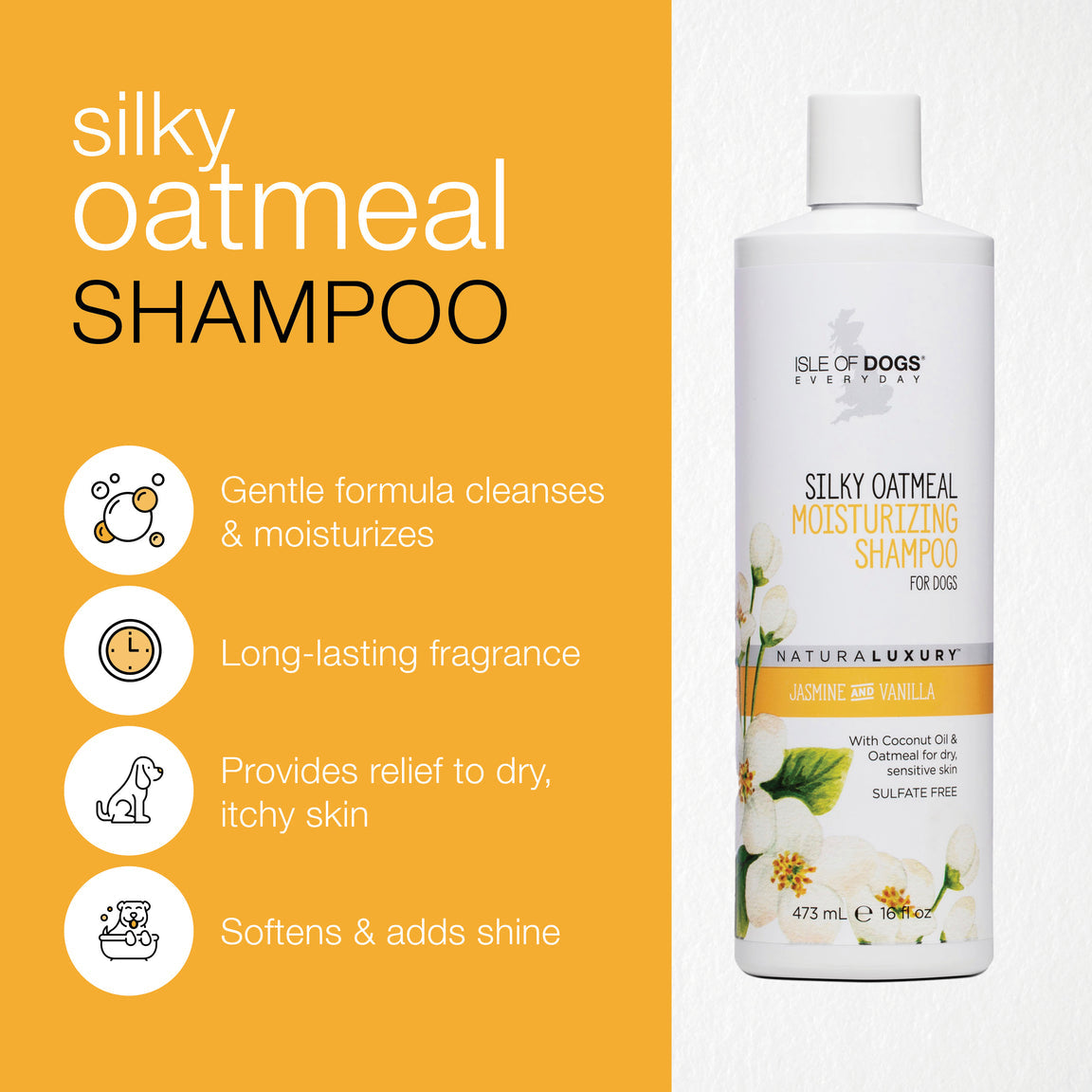 Isle of Dogs Silky Oatmeal Shampoo 16oz