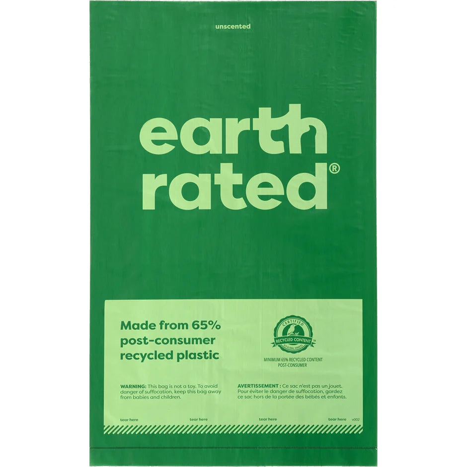 Earth Rated Poop Bags Scented Bulk Single Roll - 300ct