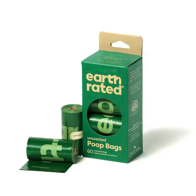 Earth Rated Poop Bags Unscented Refill Rolls - 120ct