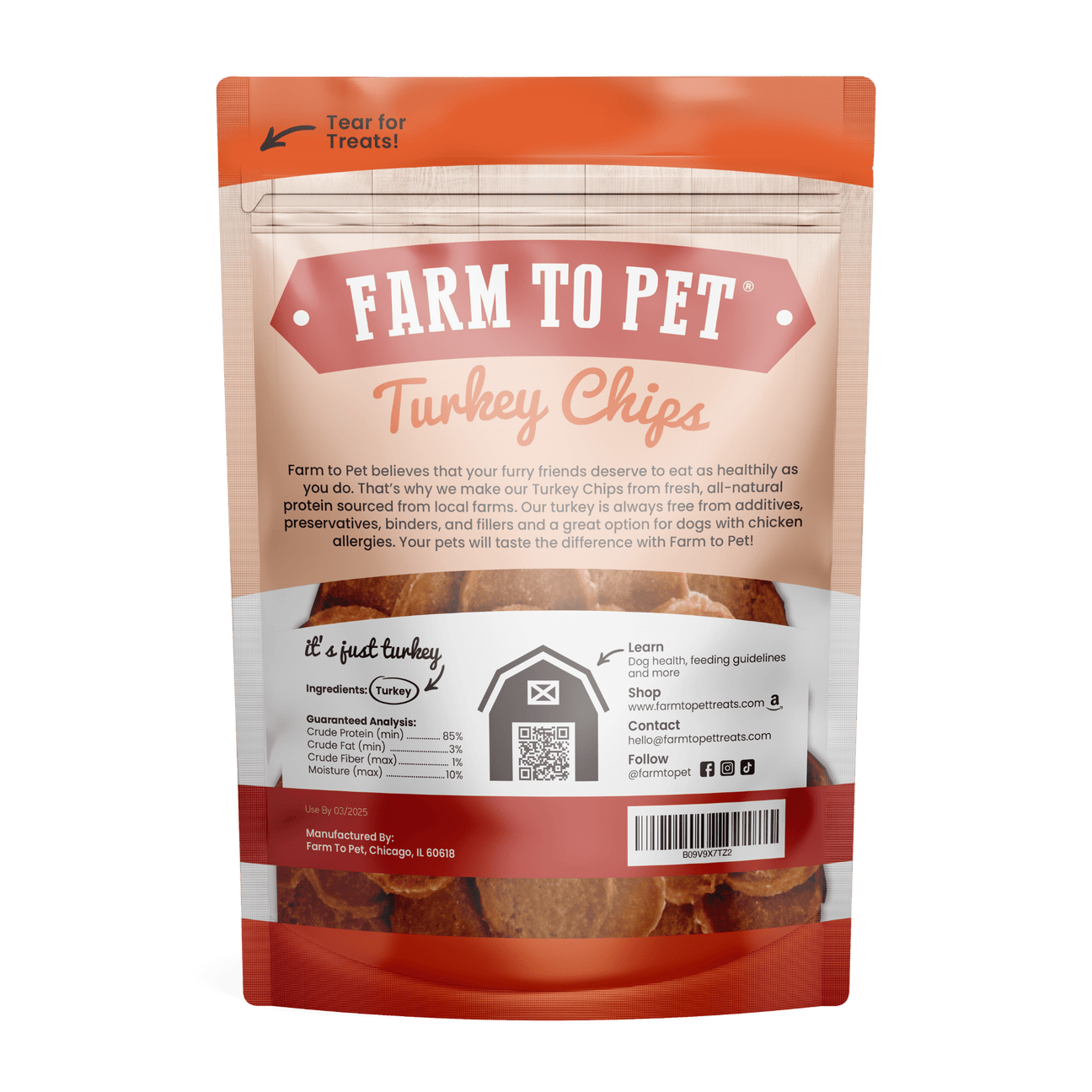 Farm To Pet Single Ingredient Turkey Chips
