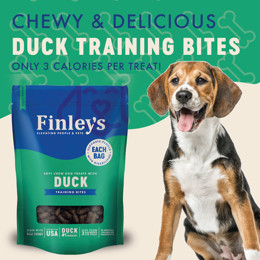 Finley's Dog Soft Trainer Bites Duck Treat 6oz