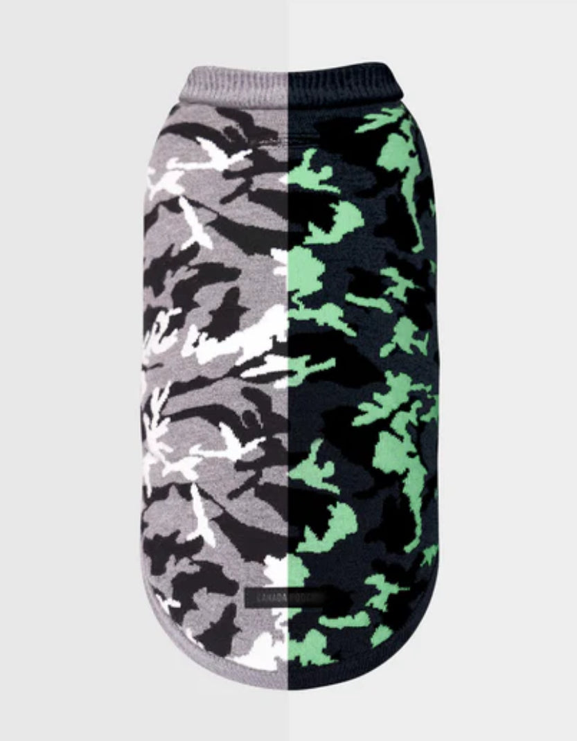 Canada Pooch Glow-In-The-Dark Sweater Camo