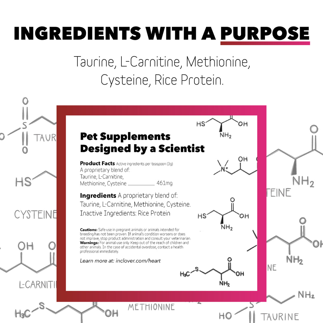 InClover Dog Cat BioVibrant Heart+ 100 Grams