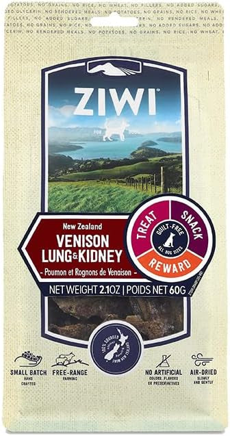 Ziwi Venison Lung & Kidney Treats for Dogs 2.1oz