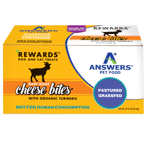 Answers Dog Cat Rewards Goat Cheese Turmeric Treat Frozen 8oz