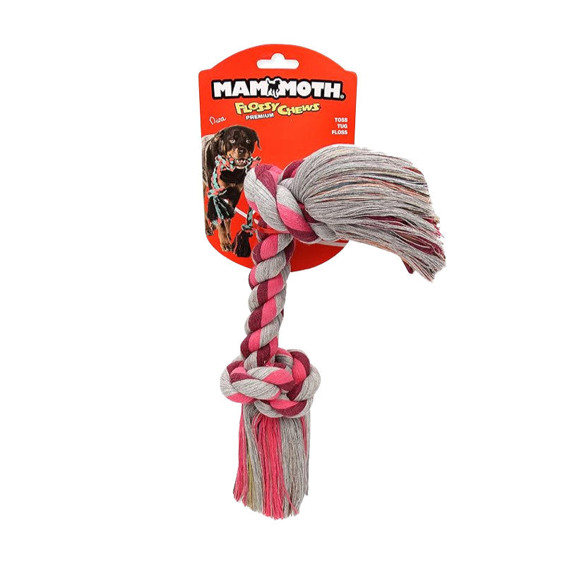 Mammoth Flossy Chew Medium 2 Knot Tug Toy