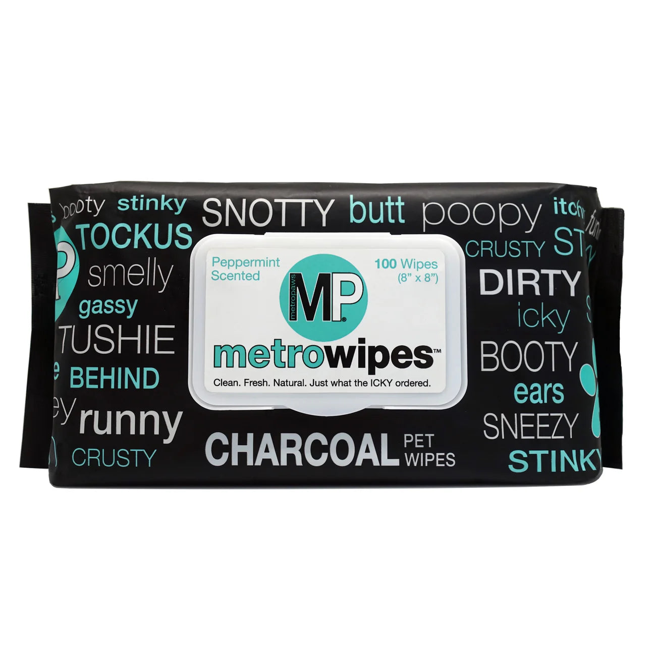 MetroPaws Wipes Charcoal