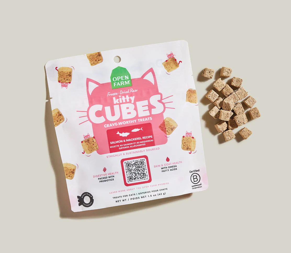 Open Farm Kitty Cubes Salmon and Mackerel 1.5oz