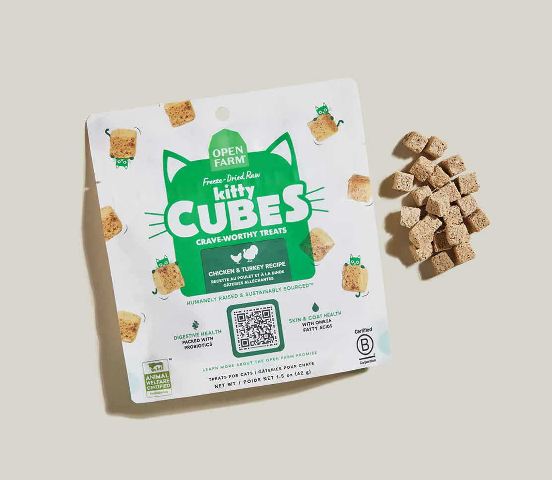 Open Farm Kitty Cubes Chicken and Turkey 1.5oz
