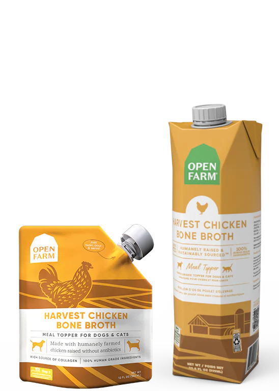 Open Farm Harvest Chicken Bone Broth 32oz.