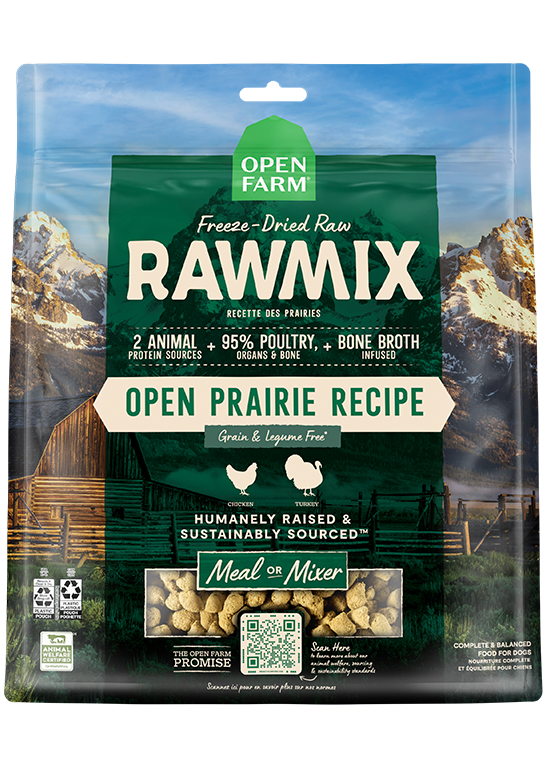 Open Farm RawMix Open Prairie Freeze Dried Raw Recipe 13.5 oz