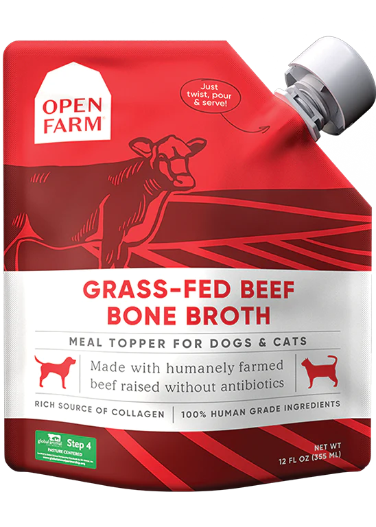 Open Farm Grass-Fed Beef Bone Broth for Dogs