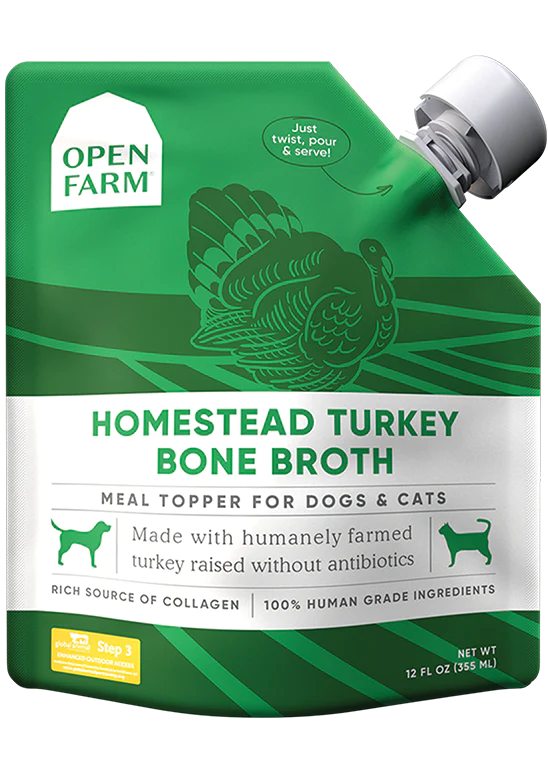 Open Farm Homestead Turkey Bone Broth for Dogs
