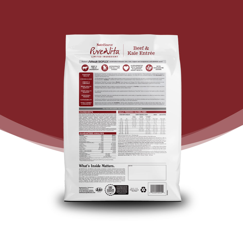 Pure Vita Beef and Kale Grain Free